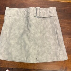 Free People Light Gray Mini Skirt